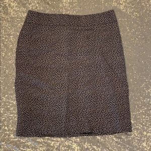 Ann Taylor Loft Animal Print Pencil Skirt